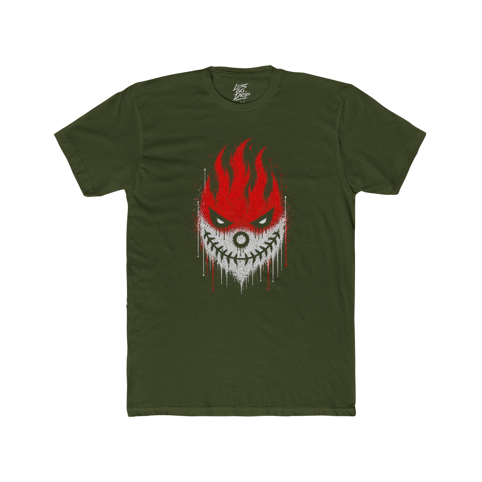 Lets Go - Fire Mouth Stitching