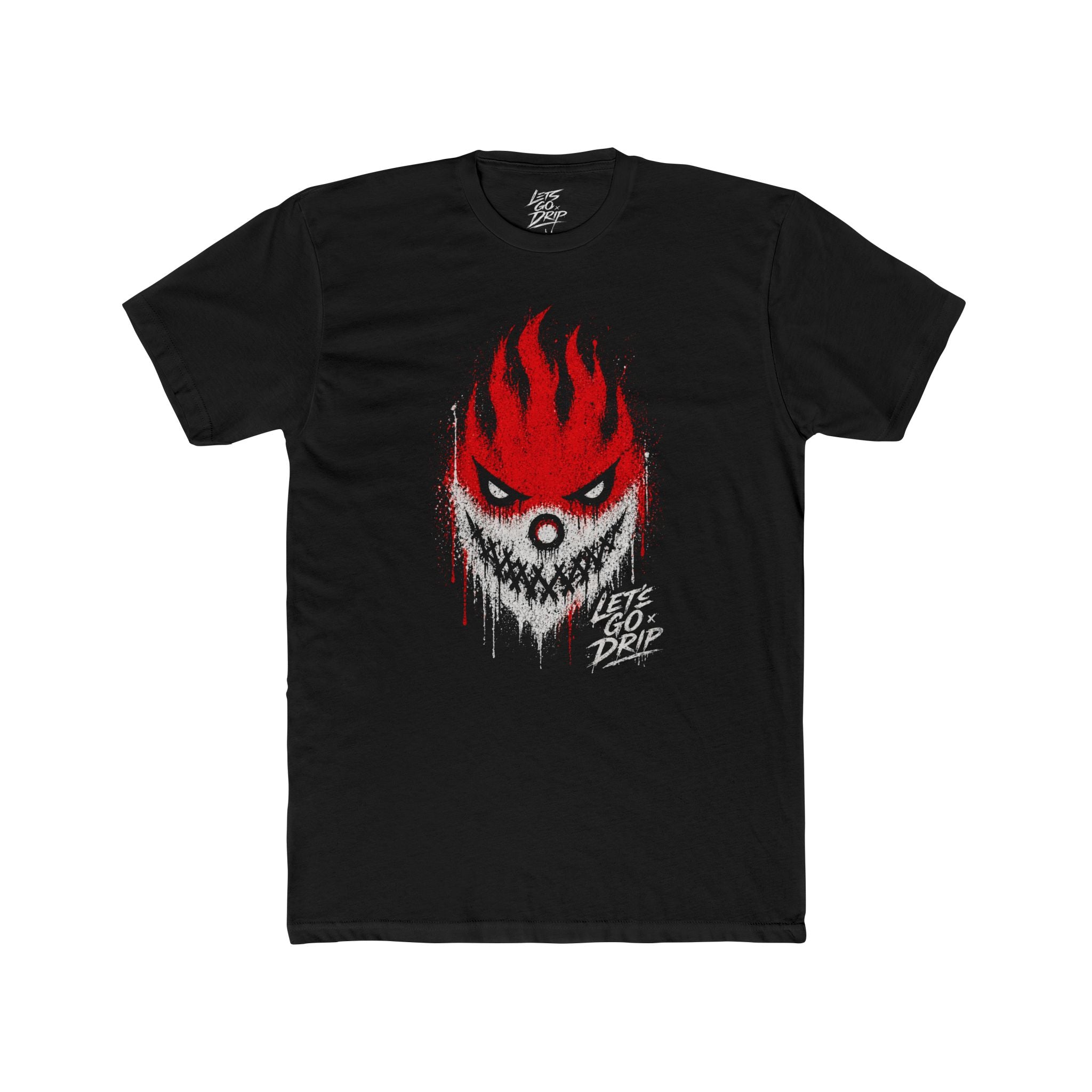 Lets Go - Fire Jagged Mouth Logo