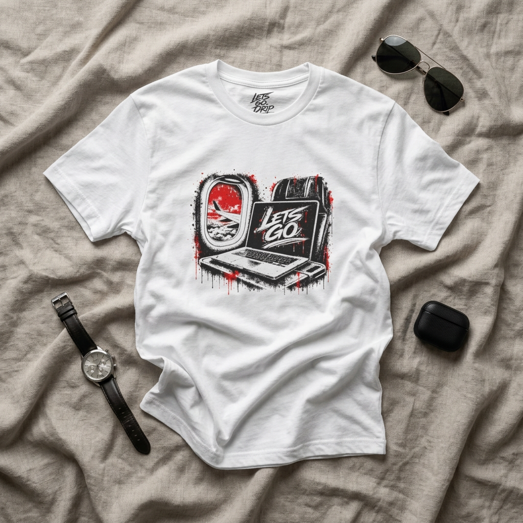 Let's Go Airplane Window T‑Shirt