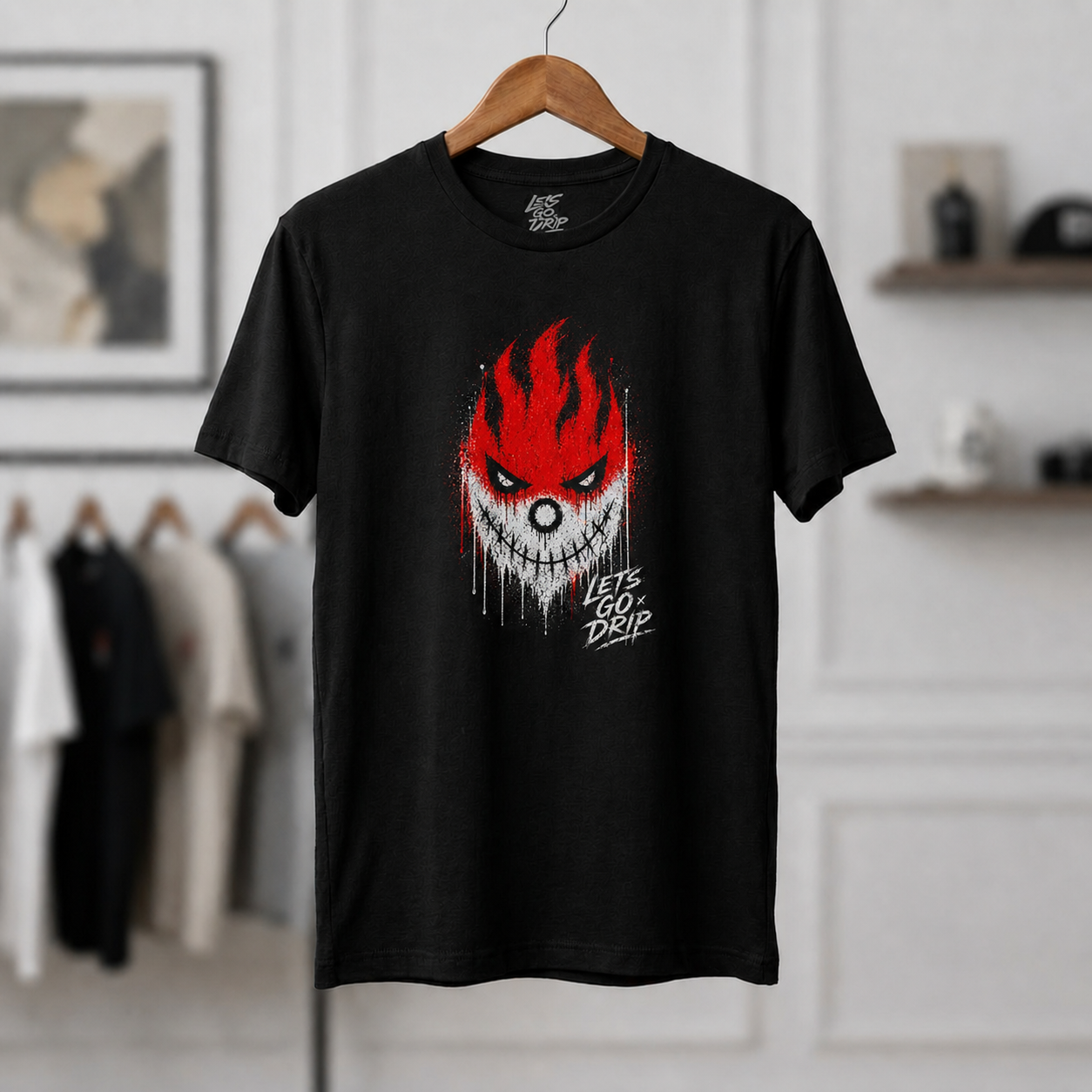 Fire Mouth Stitching with Logo